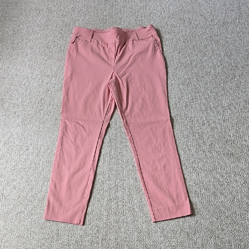 Jules & Leopold Pink Cropped Ankle Pants